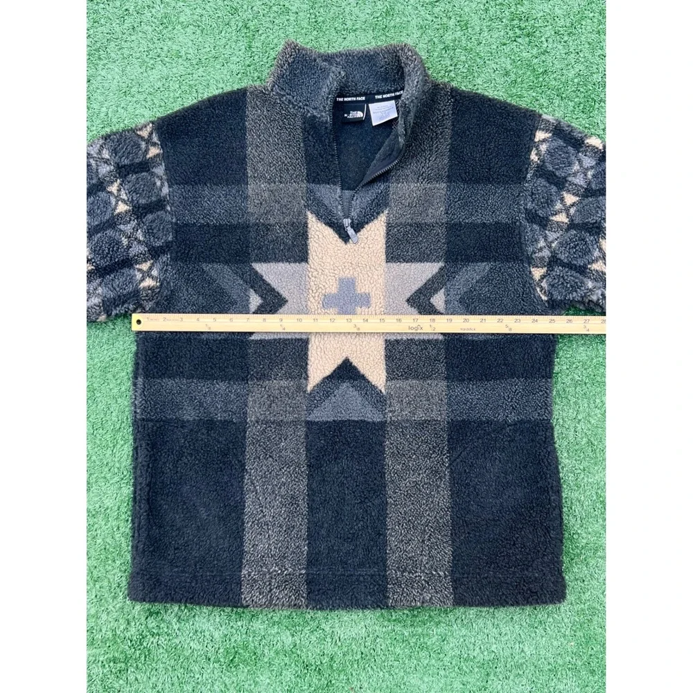 The North Face Vintage Sherpa Fleece Quarter Zip Southwestern‎ Star Mens Large